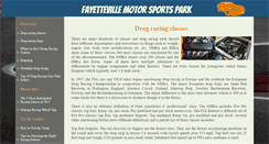 Desktop Screenshot of fayettevillemotorsportspark.com